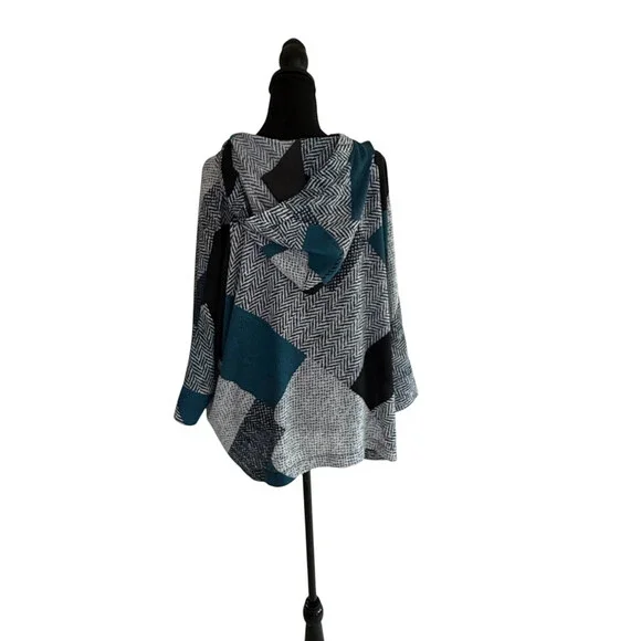 Joseph Ribkoff pancho top size 12 - Picture 2 of 5